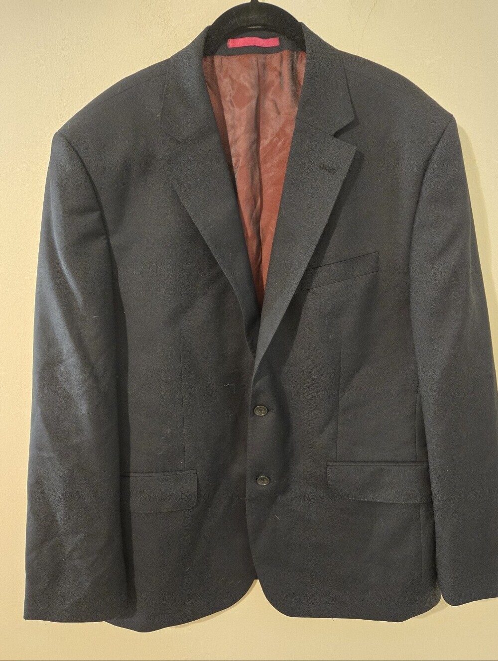 Charles Tyrwhitt Super 100s Wool Blazer Sport Coat Men's 44R Black Classic Fit 2